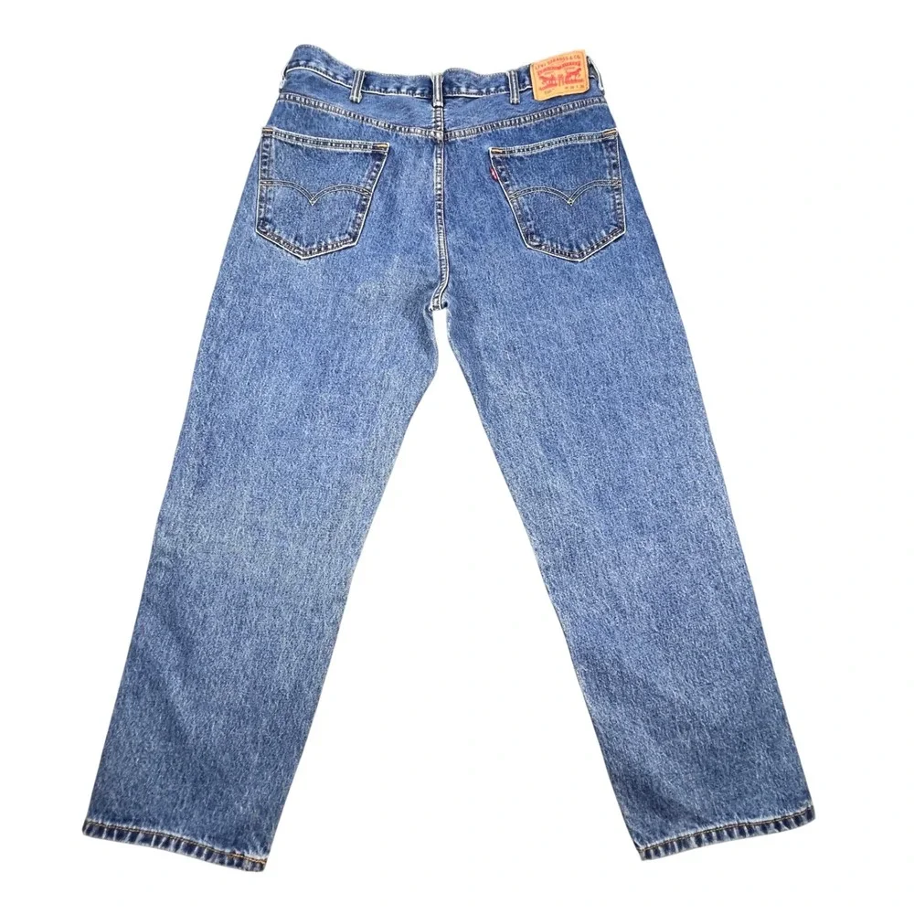 Levi's Blue 550 Relaxed Fit Jeans Mens 38x30 Medium Wash Denim 00550-4891